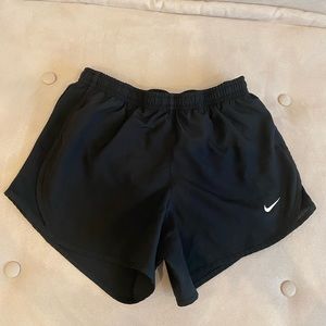 Nike girls Dri-Fit  tempo shorts in black size M.